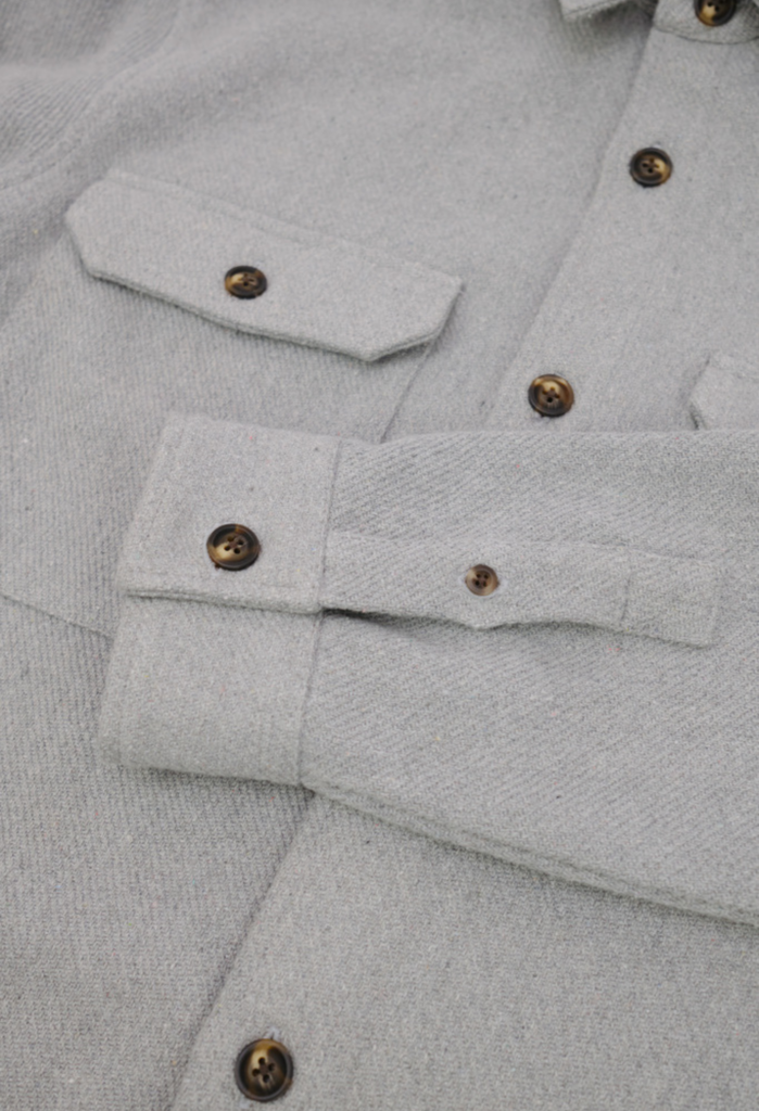 The James Refined Grey Overshirt