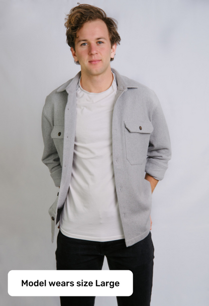 The James 100% Recycled Grey Overshirt