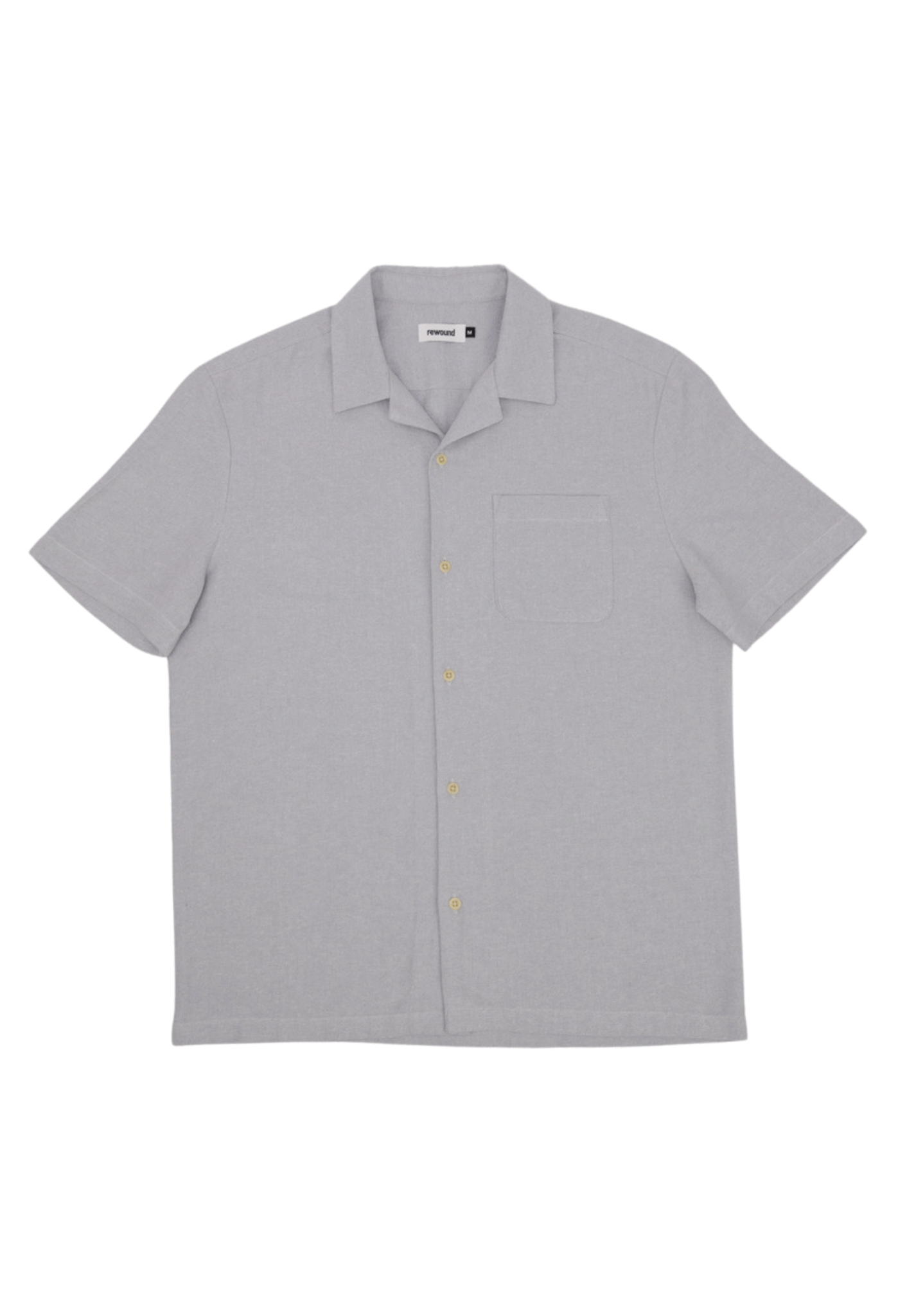 Alexander Short Sleeve Grey Shirt Flat Lay