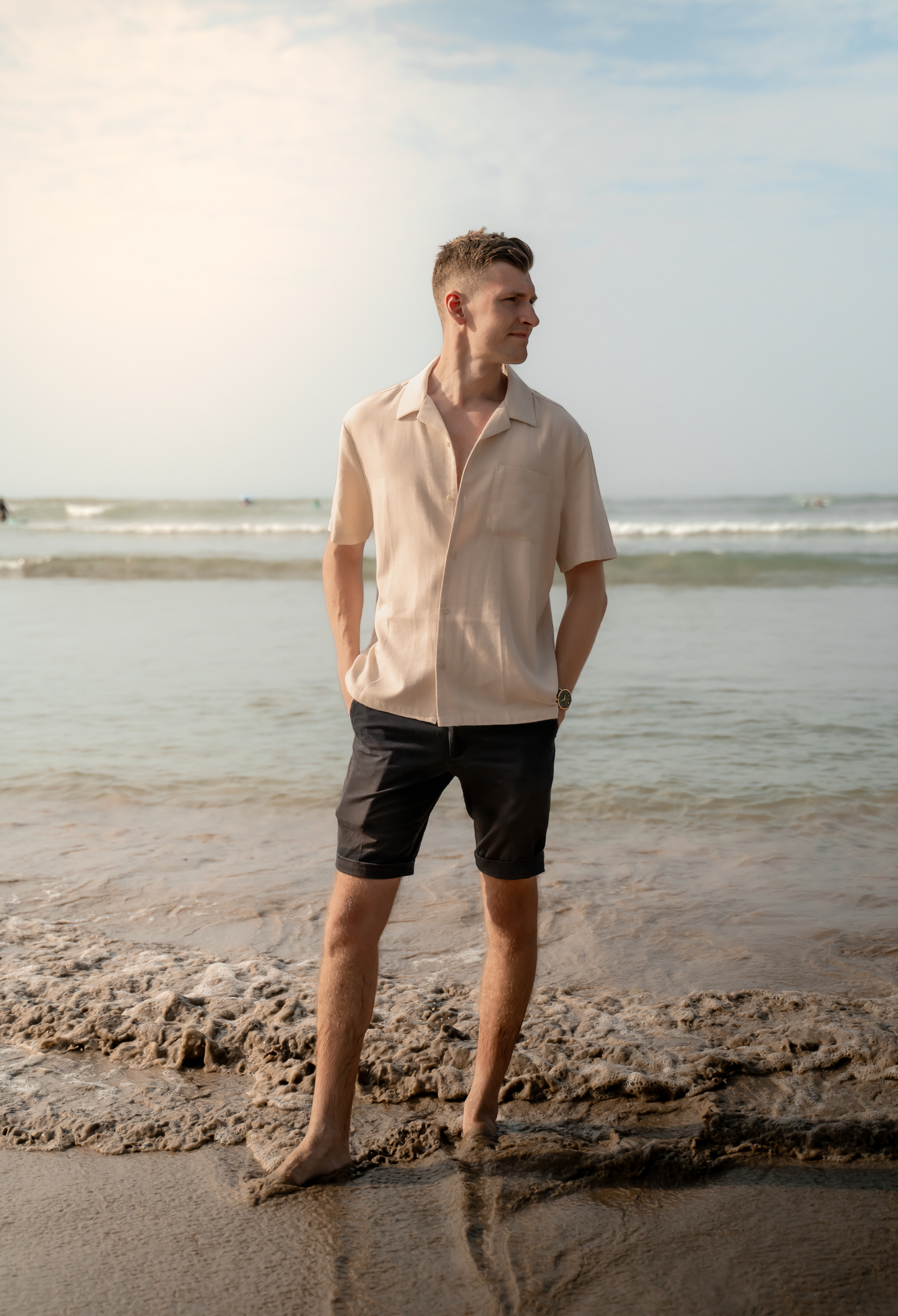 The Alexander 100% Recycled Beige Shirt