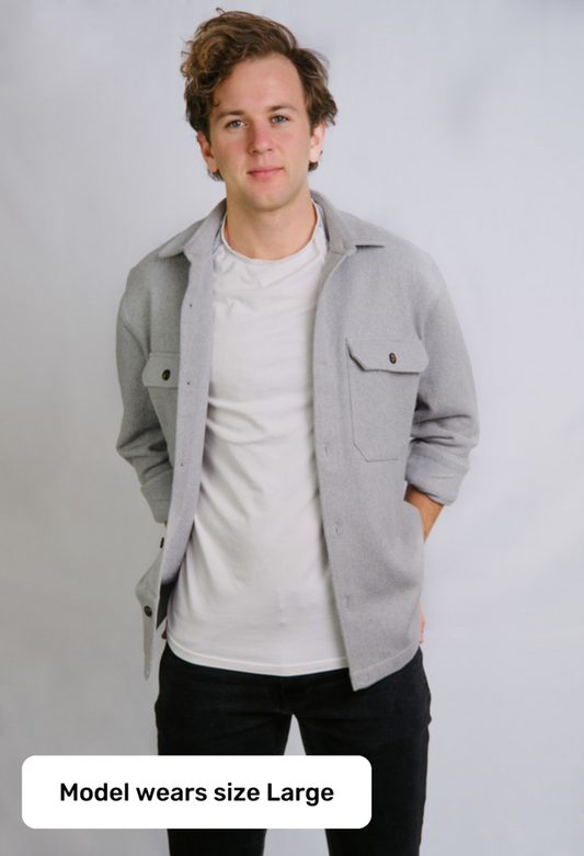 The James 100% Recycled Grey Overshirt