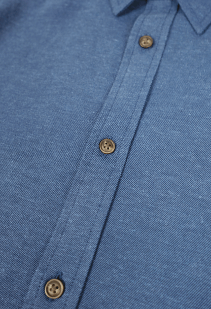 The Joseph Luxury Hemp Blend Navy Shirt
