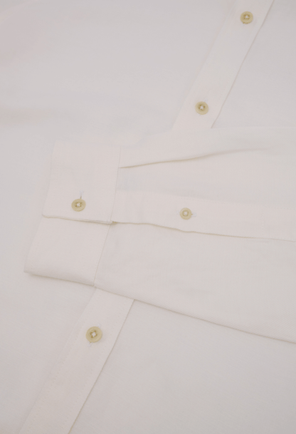 The Lukas Luxury Hemp Blend White Shirt