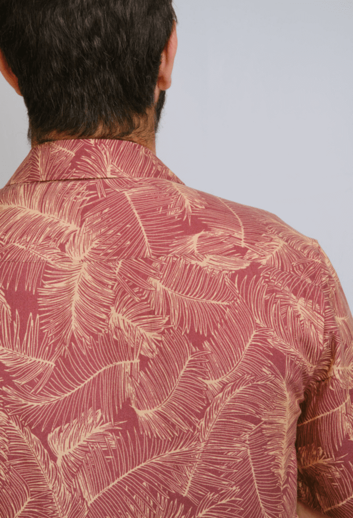 The Toby 100% Tencel Palm Print Shirt